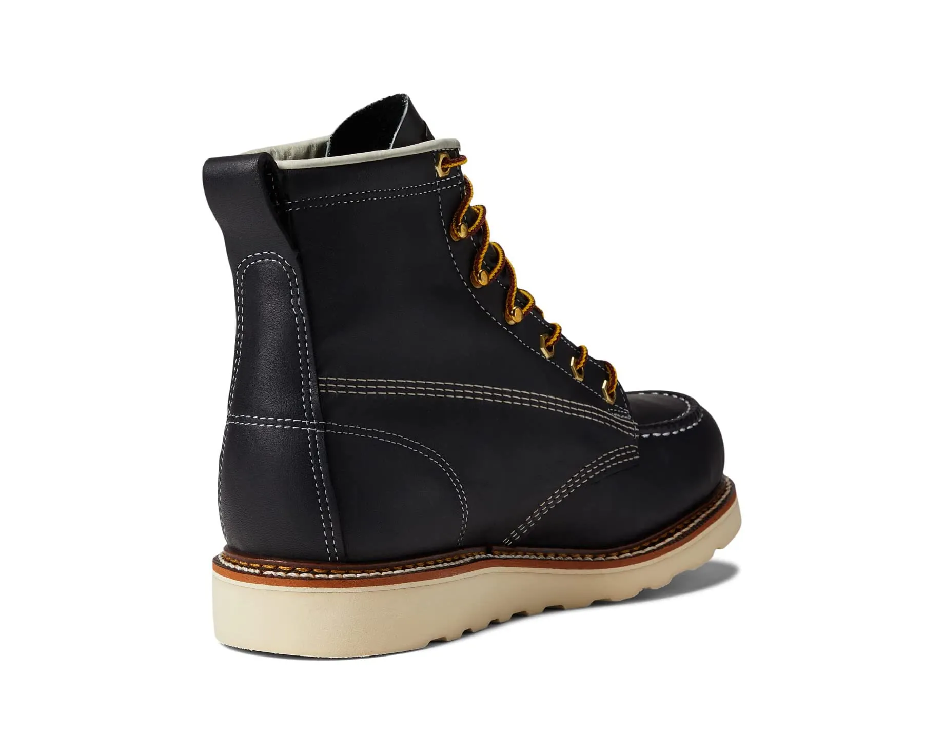 American Heritage 6" Moc Toe Safety Thorogood Boots, Black
